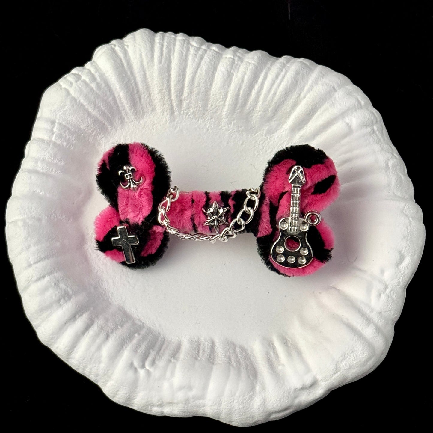 BONE CHIC HAIR CLIP IN FUCHSIA BLISS